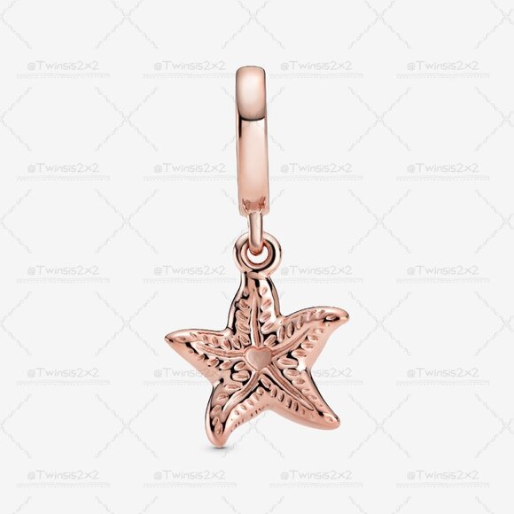 Pandora Sparkling Starfish Dangle Charm - Picture 3 of 6